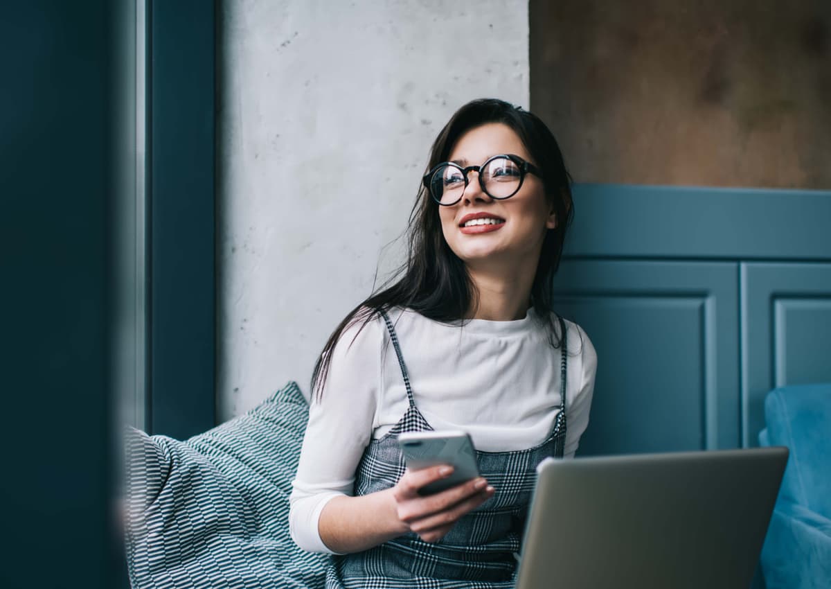 Freelancer working